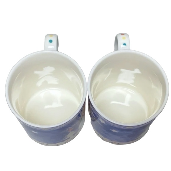 Set of 4 Noritake Epoch Mr Snowman Christmas Winter Holiday Mugs Coffee Cups - Picture 7 of 16